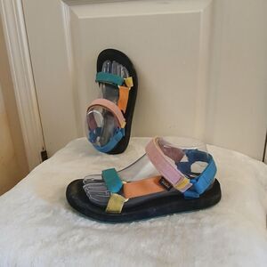 Teva Original Universal Multi-Color Strappy Sandals 8 Dopamine Retro Gorpcore